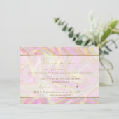 Zakelijke dank voor de elegante roze marmer Gold L (Staand voorkant)