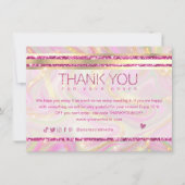 Zakelijke dank voor de elegante roze marmer Gold L (Voorkant)