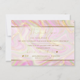 Zakelijke dank voor de elegante roze marmer Gold L