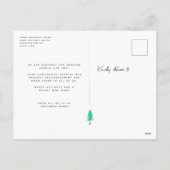 Zakelijke dank voor de kerstpine Prettige feestdag Feestdagenkaart (Achterkant)