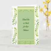 Zakelijke dank voor geduld kaart (Gele Bloem)