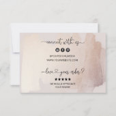 Zakelijke dank voor het plaatsen van bestellingen bedankkaart (Achterkant)