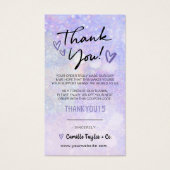 Zakelijke dank voor korting Glitter Bokeh Visitekaartje (Voorkant)