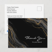 Zakelijke dank voor uw verwijzingsonroerend goed briefkaart (Voorkant / Achterkant)