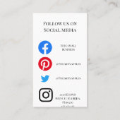 Zakelijke dank voor uw zakelijke bedankt visitekaartje (Achterkant)