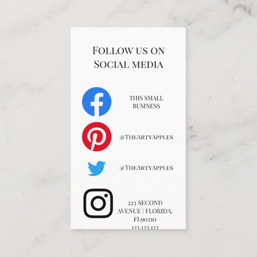 Zakelijke dank voor uw zakelijke bedankt visitekaartje (Achterkant)