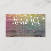 Zakelijke dank voor uw zakelijke bedankt visitekaartje (Voorkant)