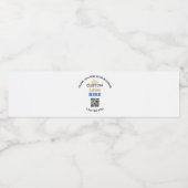 Zakelijke Dankuwel Aangepast Logo QR Code Waterfles Etiket (Enkel label)