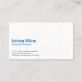 Zakelijke deal handdruk | Financiële grafieken Visitekaartje (Achterkant)