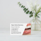 Zakelijke dentelijke benoemingen afsprakenkaartje (Staand voorkant)