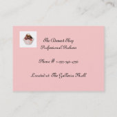 Zakelijke ...Dessert Winkel Visitekaartje (Achterkant)