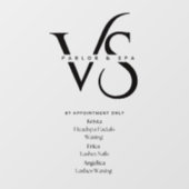 Zakelijke deurcling raamsticker (Vel)