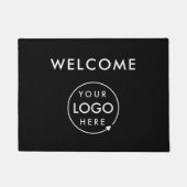 Zakelijke deurmat | Welkom Logo Entree Zwarte Mat (Voorkant)