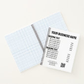 Zakelijke diensten producten prijslijst menukaart notitieboek (Binnen)