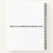 Zakelijke diensten producten prijslijst menukaart notitieboek (Achterkant)