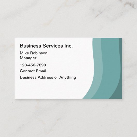 Zakelijke dienstverlening Modern Visitekaartje (Voorkant)