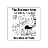 Zakelijke dienstverlening Rubberstempel (Afrduk)