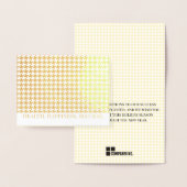 Zakelijke diversiteit houndstooth vakantie nieuwja folie kaarten (Display)