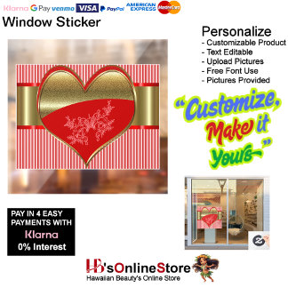 Zakelijke dozen harten venster sticker