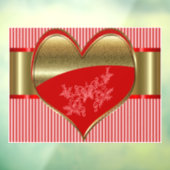 Zakelijke dozen van harten Ruitsticker Raamsticker (Vel 3)