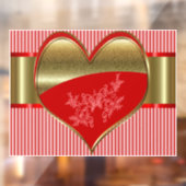 Zakelijke dozen van harten Ruitsticker Raamsticker (Vel 2)