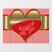 Zakelijke dozen van harten Ruitsticker Raamsticker (Vel)