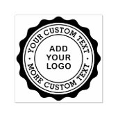 Zakelijke drijvende grens voor logo zelfinktende stempel (Design)