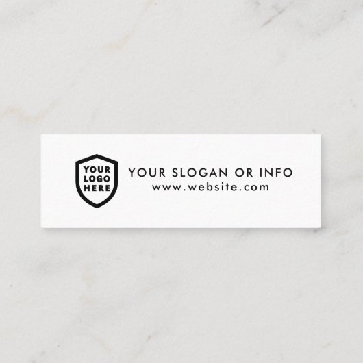 Zakelijke Drink Voucher | Logo bedrijfsuitkomst Mini Visitekaartje (Achterkant)