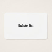 Zakelijke Drink Voucher Ticket White Insert Card Visitekaartje (Achterkant)