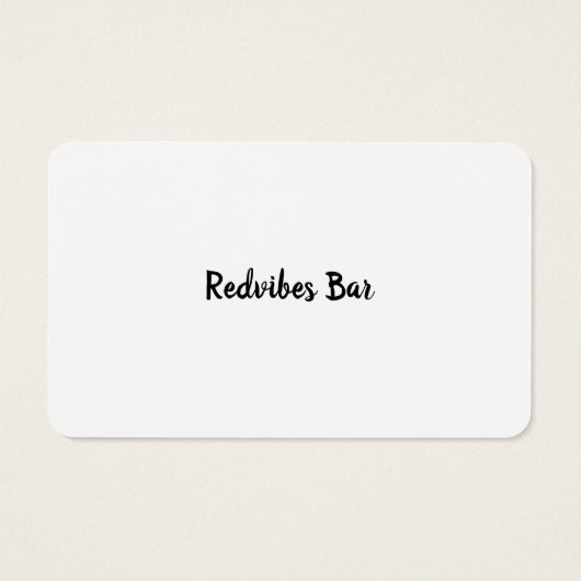 Zakelijke Drink Voucher Ticket White Insert Card Visitekaartje (Achterkant)