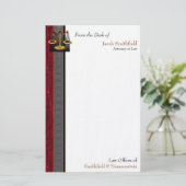 Zakelijke Elegance Attorney Stationery Briefpapier (Staand voorkant)
