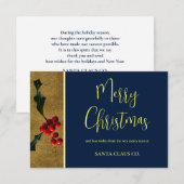 Zakelijke, elegante, unieke feestdag-Kaart Bedankkaart (Voorkant / Achterkant)