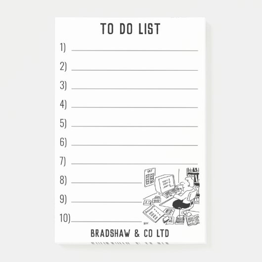 Zakelijke en Kantoor services om uw persoonlijke w Post-it® Notes (Voorkant)