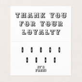 Zakelijke en loyale kappers twee in één zwart visitekaartje (Binnenkant ongevouwen)