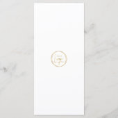 Zakelijke Evenementen Gouden Effect Script Bedrijf Menu (Achterkant)