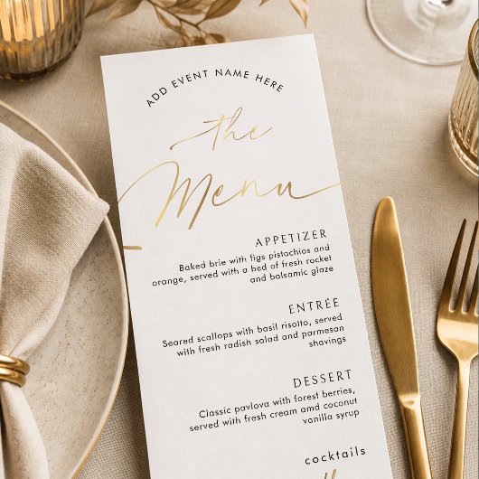 Zakelijke Evenementen Gouden Effect Script Bedrijf Menu