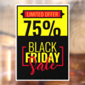 Zakelijke evenementenwinkel korting Black Friday Raamsticker (Vel 2)