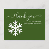 Zakelijke Feestdag Bedankt Briefkaart (Voorkant)