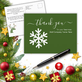 Zakelijke Feestdagen Dankjewel Briefkaart
