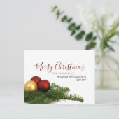 Zakelijke feestdagen voor onze klanten briefkaart (Staand voorkant)