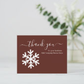 Zakelijke feestdagenberichten voor klanten briefkaart (Staand voorkant)