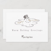 Zakelijke feestelijke groet kaart (Voorkant / Achterkant)