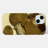 Zakelijke financiën uit het verleden, gouden munte Case-Mate iPhone case (Achterkant (horizontaal))