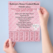 Zakelijke Flyer met afscheurstroken (Hand)