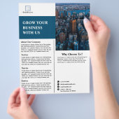 Zakelijke Flyer van het Bedrijf (Hand)
