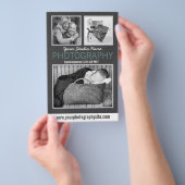 Zakelijke folder fotografie met grote voorbeeld fo (Hand)