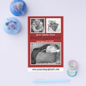 Zakelijke folder van fotograaf met drie foto's (Enkel)