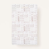 Zakelijke foto en naam met Brown Paw Badge (Achterkant)