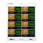Zakelijke foto - Herfstbladeren II Etiket (Full Sheet)
