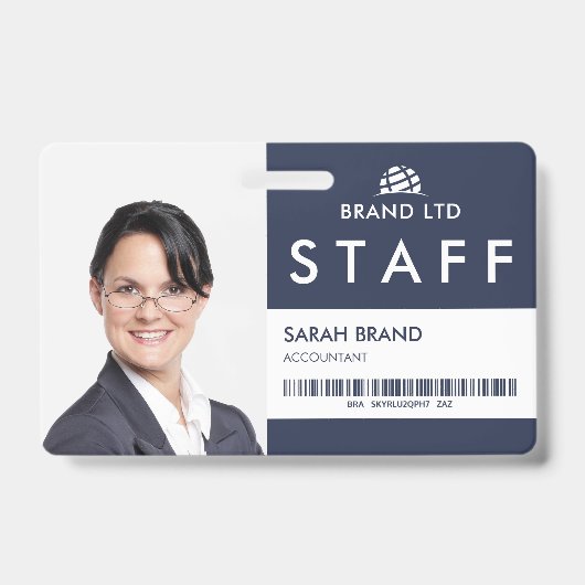 Zakelijke foto ID personeel Badge (Voorzijde)